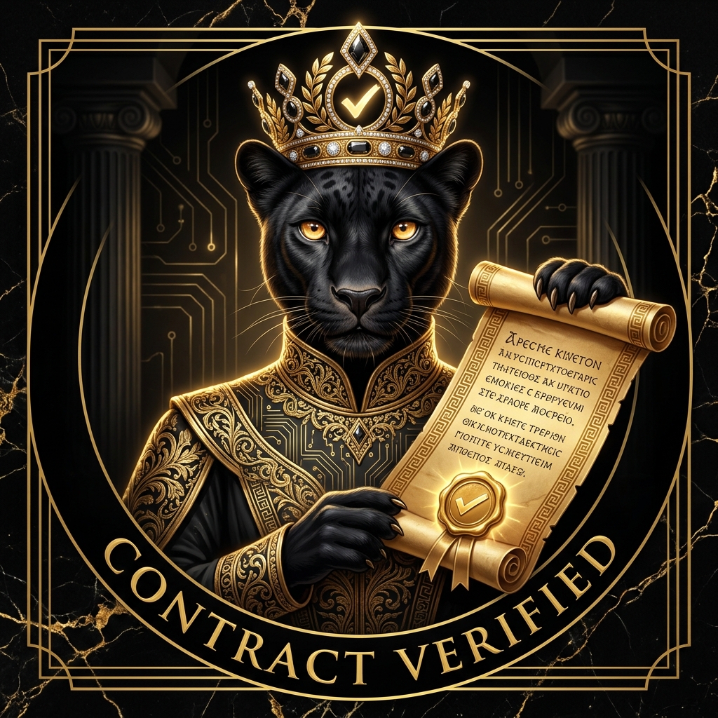 METANOIA Contract Verified — Black Panther Queen Holding Ancient Greek Scroll