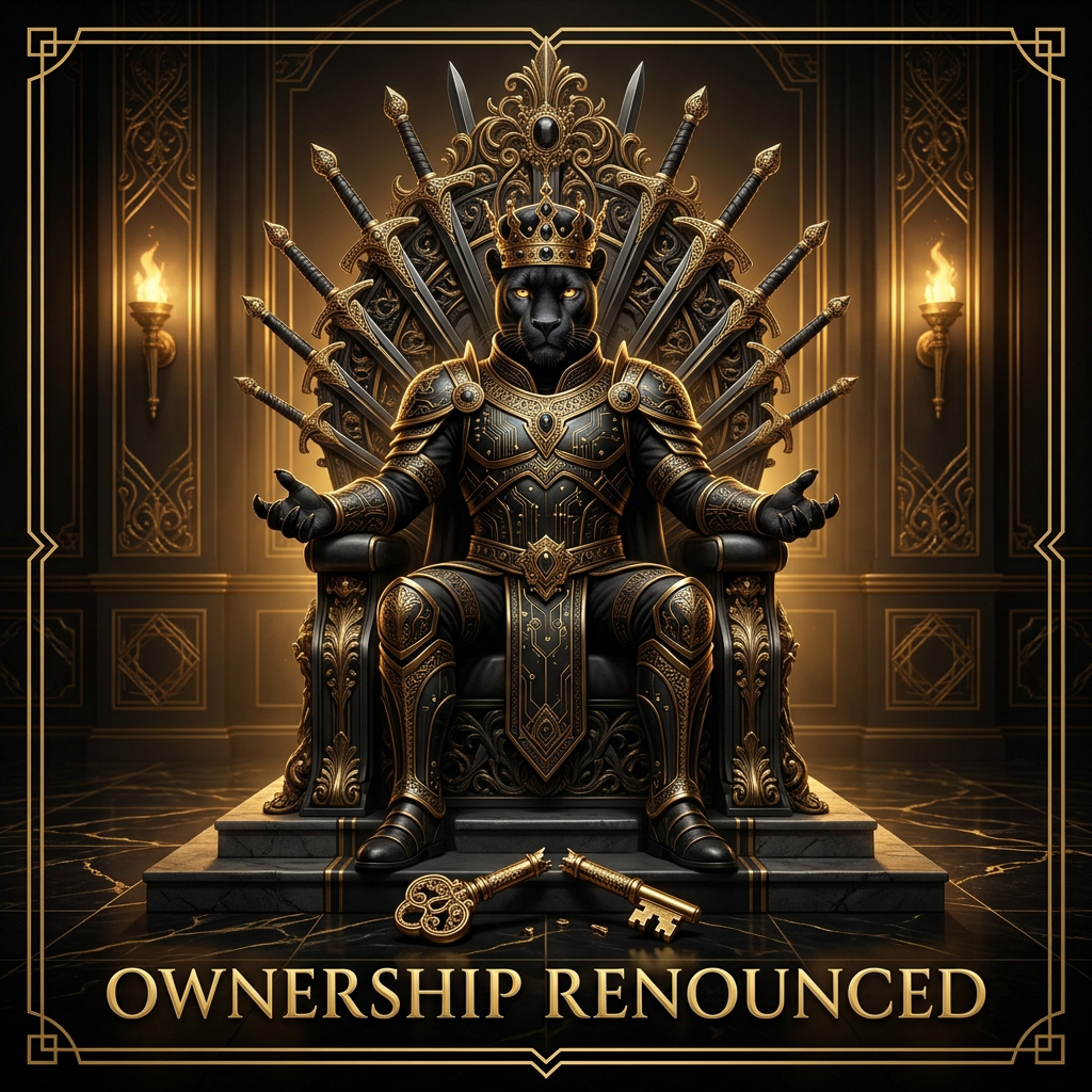 METANOIA Ownership Renounced — Black Panther King on Throne